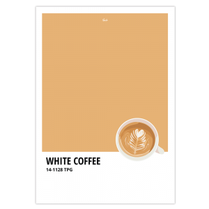 Affiche inspiration Pantone beige café