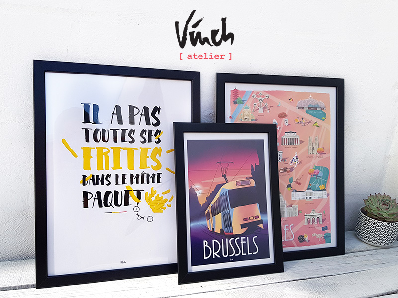 Vinch atelier affiches régionalistes belges illustrées